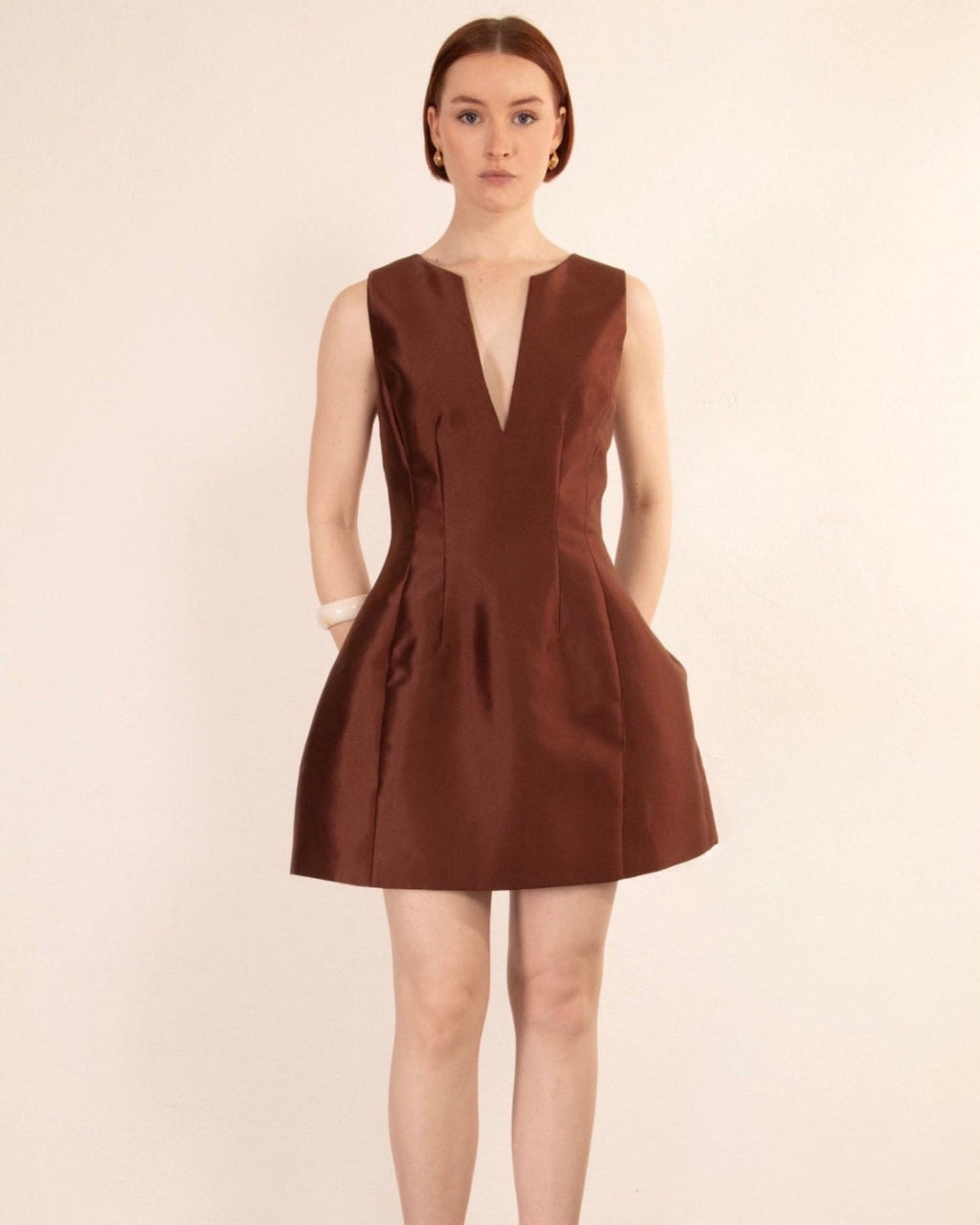 The Cocoa Sculpt Mini Dress